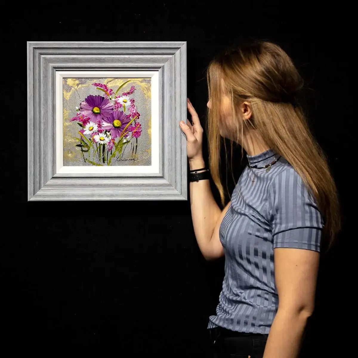 Bees In Bloom - Original - SOLD by artist Rozanne Bell - Wyecliffe Galleries