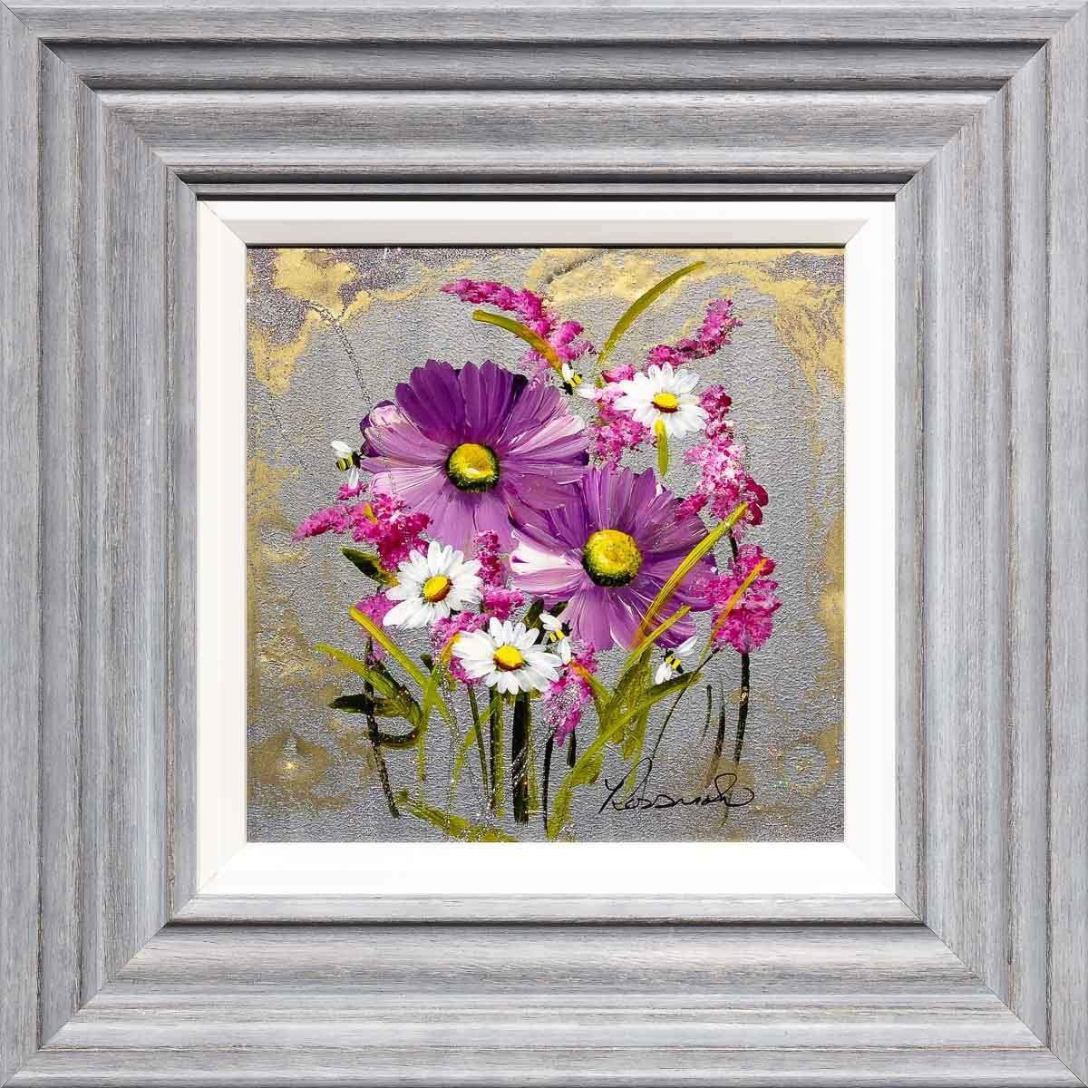 Bees In Bloom - Original - SOLD by artist Rozanne Bell - Wyecliffe Galleries