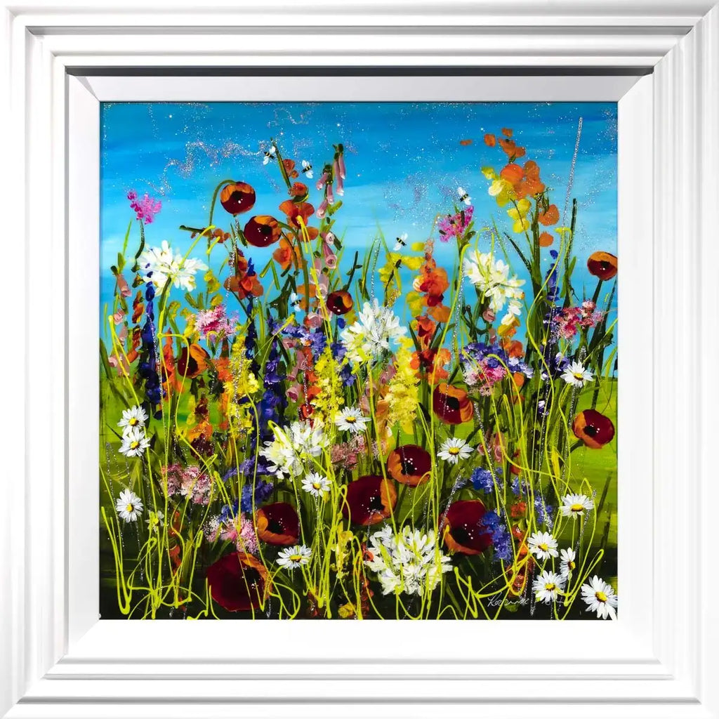 Blooming Poppies - Original - SOLD by artist Rozanne Bell - Wyecliffe Galleries