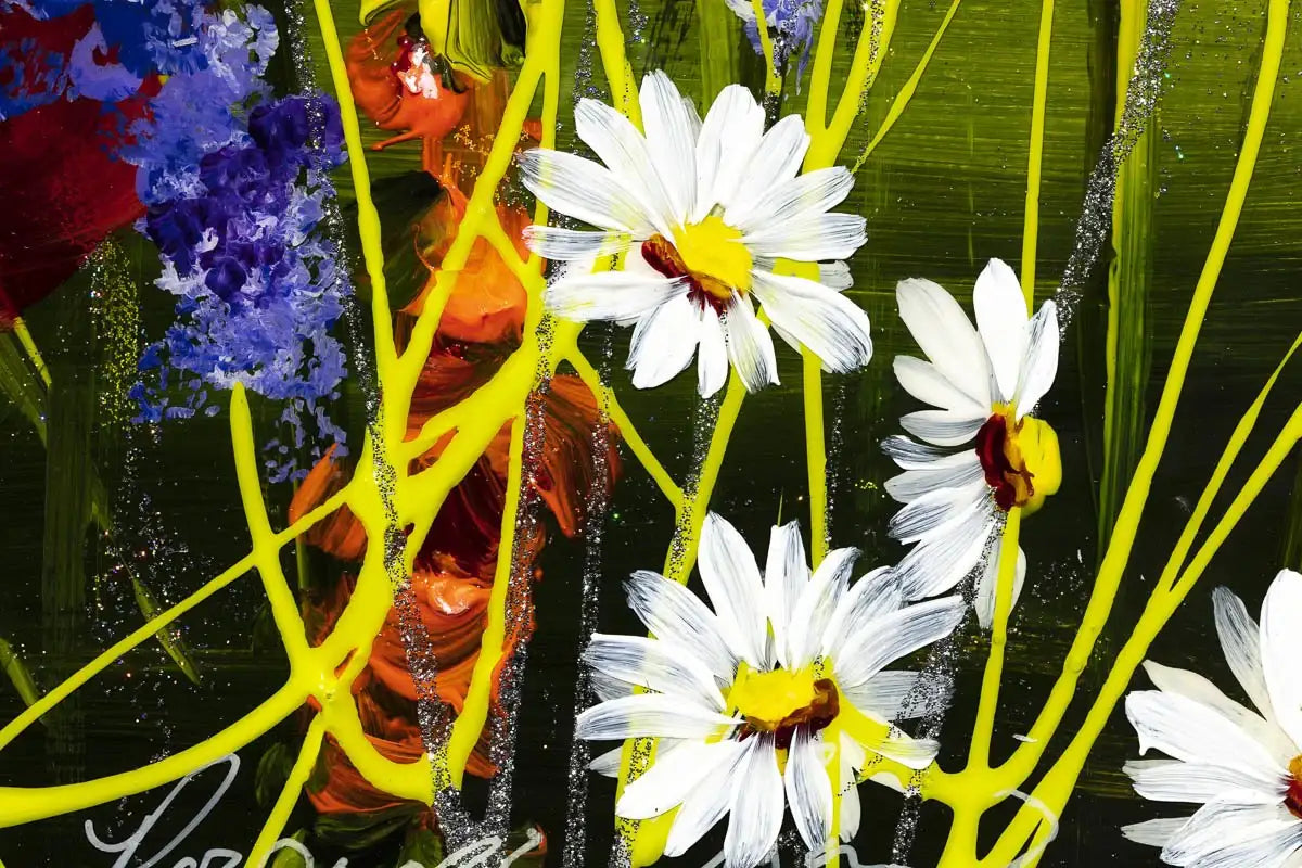 Blooming Poppies - Original - SOLD by artist Rozanne Bell - Wyecliffe Galleries