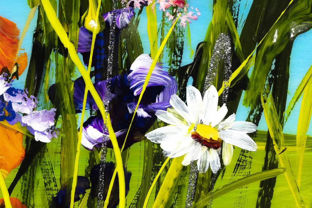 Blooming Poppies - Original - SOLD by artist Rozanne Bell - Wyecliffe Galleries