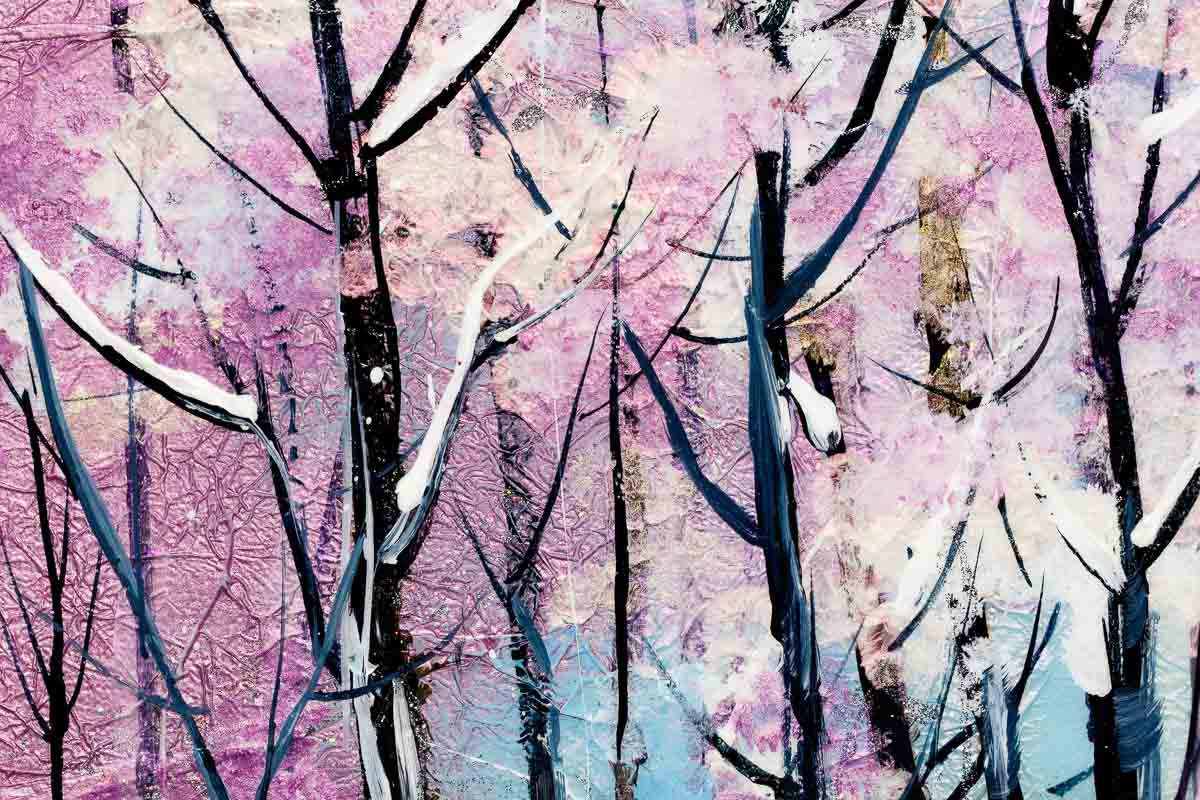 Blossom Walk - Original - SOLD by artist Rozanne Bell - Wyecliffe Galleries