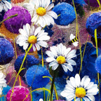 Blossoming II - Original - SOLD by artist Rozanne Bell - Wyecliffe Galleries