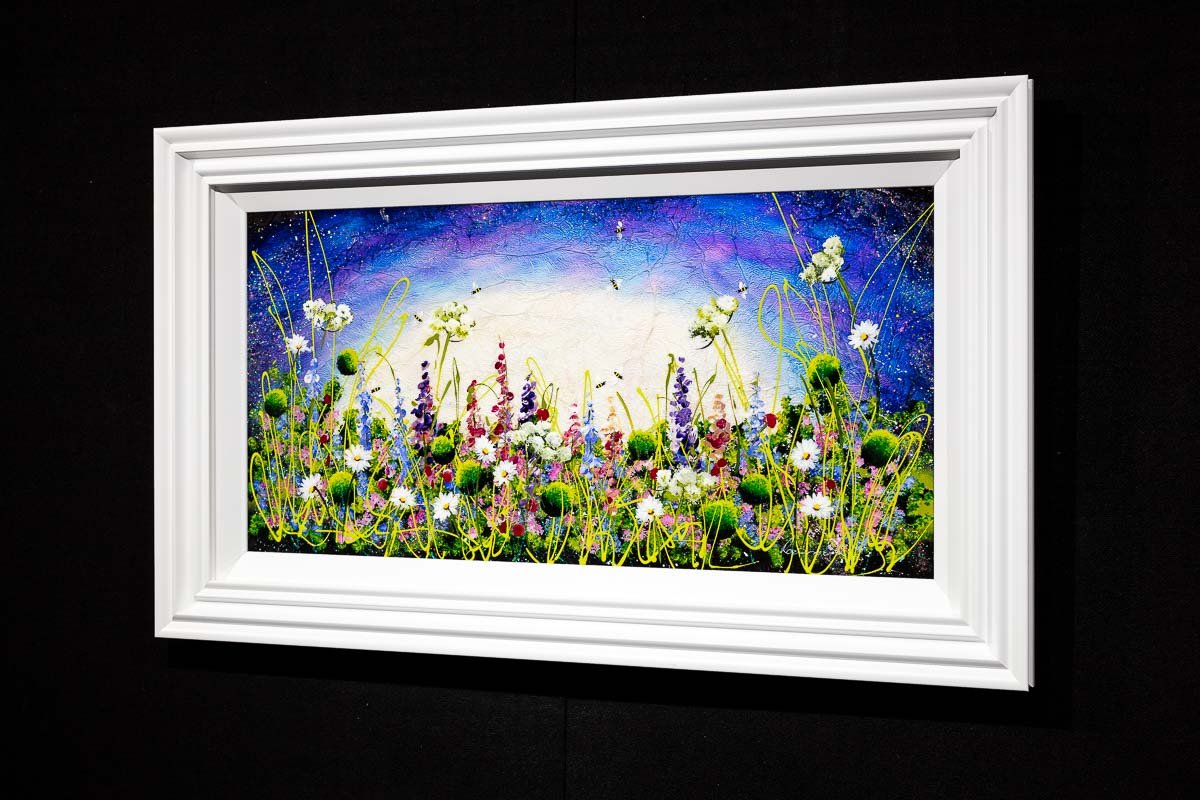 Blossoming Meadow - Original Rozanne Bell Framed