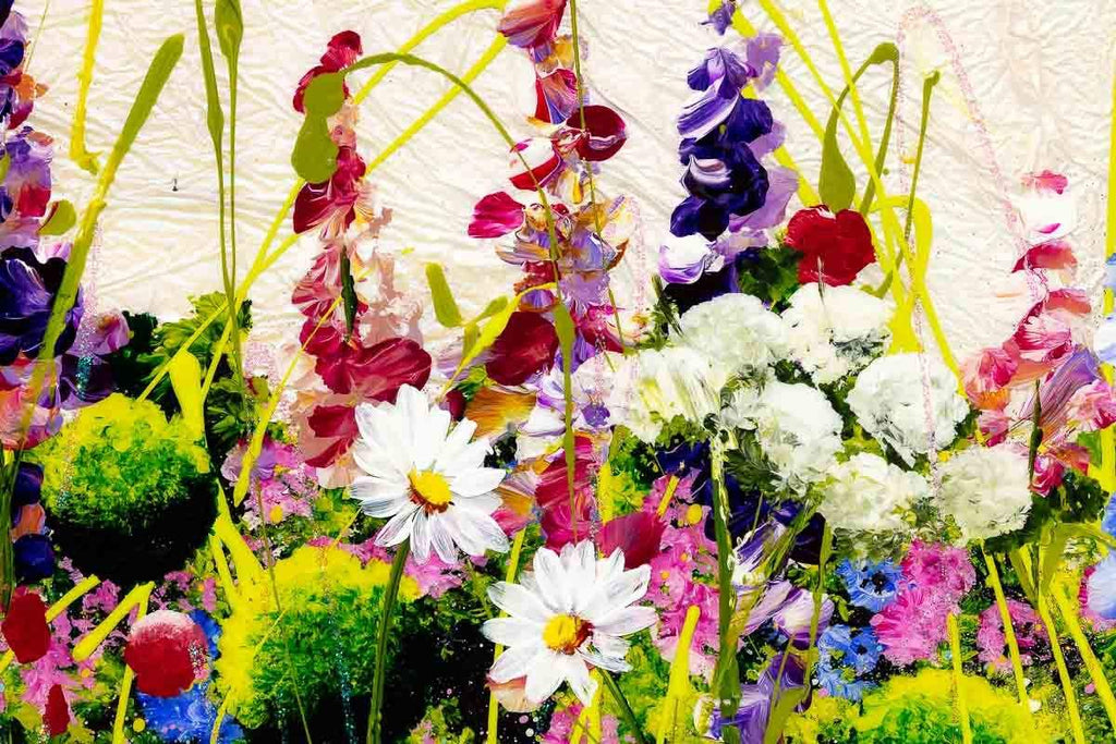 Blossoming Meadow - Original - SOLD by artist Rozanne Bell - Wyecliffe Galleries