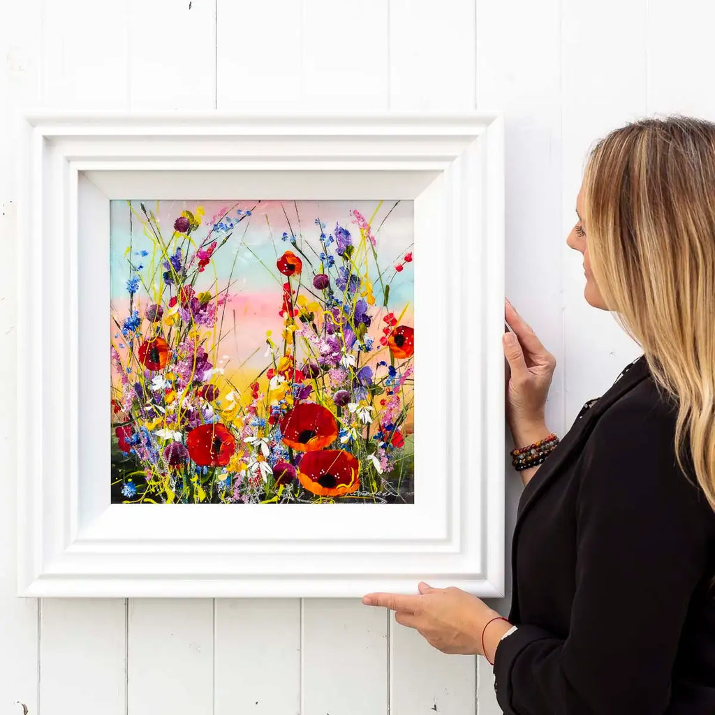 Blossoming Pastures - Original SOLD by artist Rozanne Bell - Wyecliffe Galleries