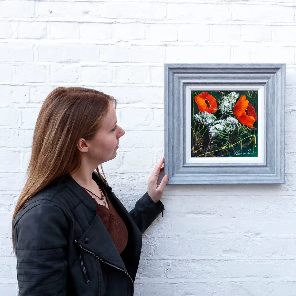 Blossoming Poppies - Original - SOLD by artist Rozanne Bell - Wyecliffe Galleries