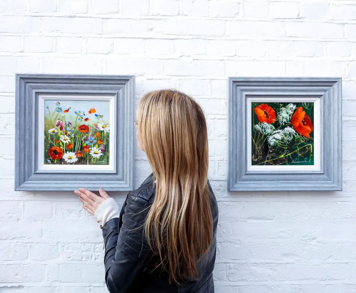 Blossoming Poppies - Original - SOLD by artist Rozanne Bell - Wyecliffe Galleries