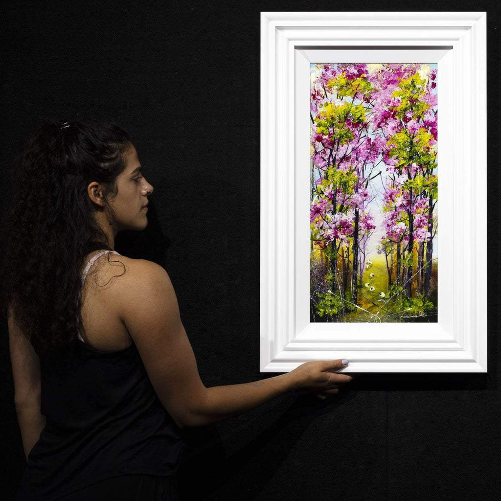 Blossoming Walk - Original - SOLD by artist Rozanne Bell - Wyecliffe Galleries