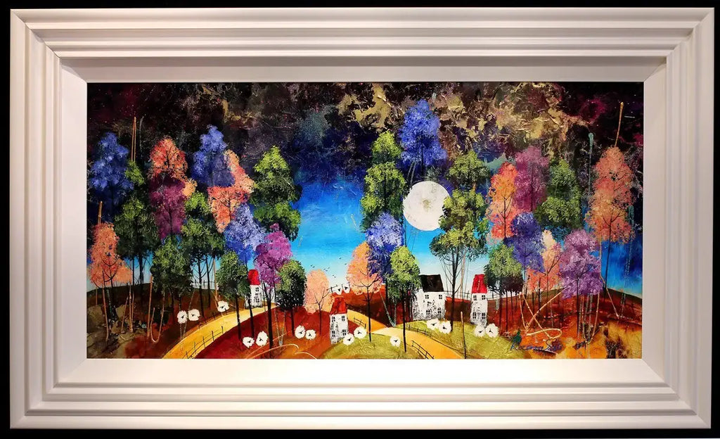 Blue Moon - Original - SOLD by artist Rozanne Bell - Wyecliffe Galleries