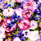 Bluebells in Bloom - Original - SOLD by artist Rozanne Bell - Wyecliffe Galleries