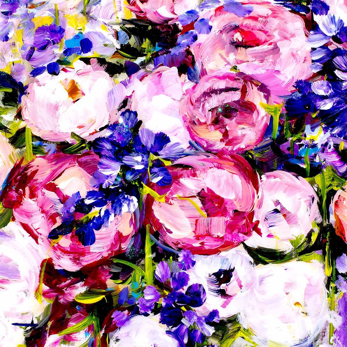 Bluebells in Bloom - Original - SOLD by artist Rozanne Bell - Wyecliffe Galleries