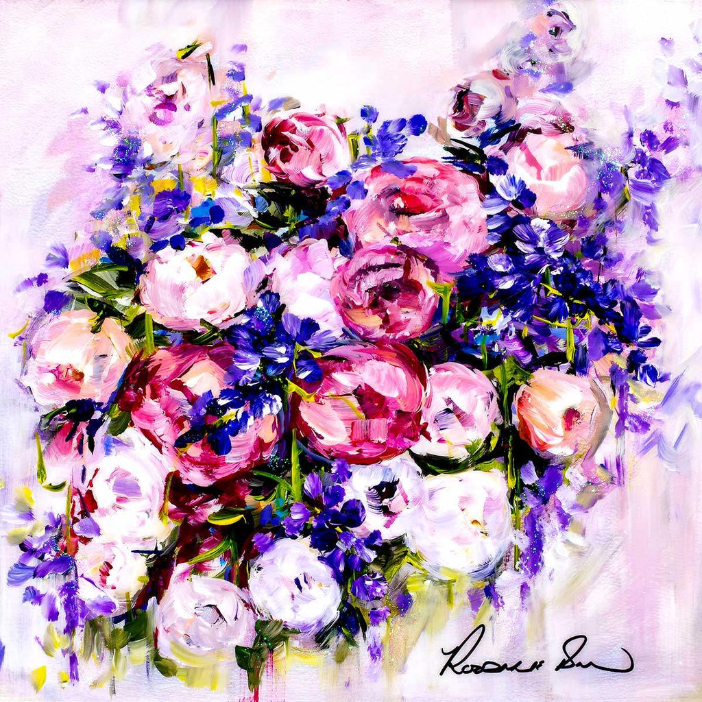 Bluebells in Bloom - Original - SOLD by artist Rozanne Bell - Wyecliffe Galleries