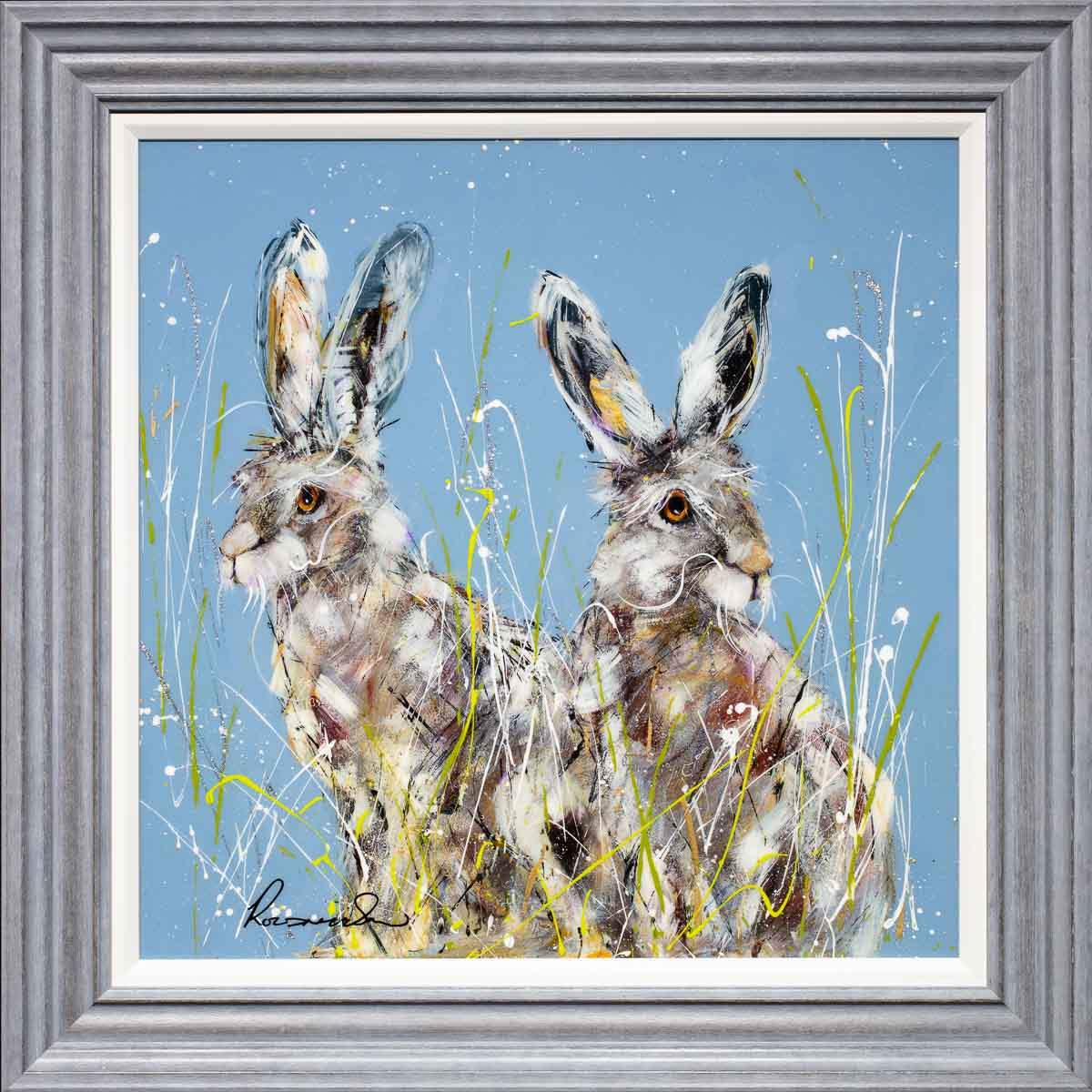 Bonded - Original - SOLD by artist Rozanne Bell - Wyecliffe Galleries
