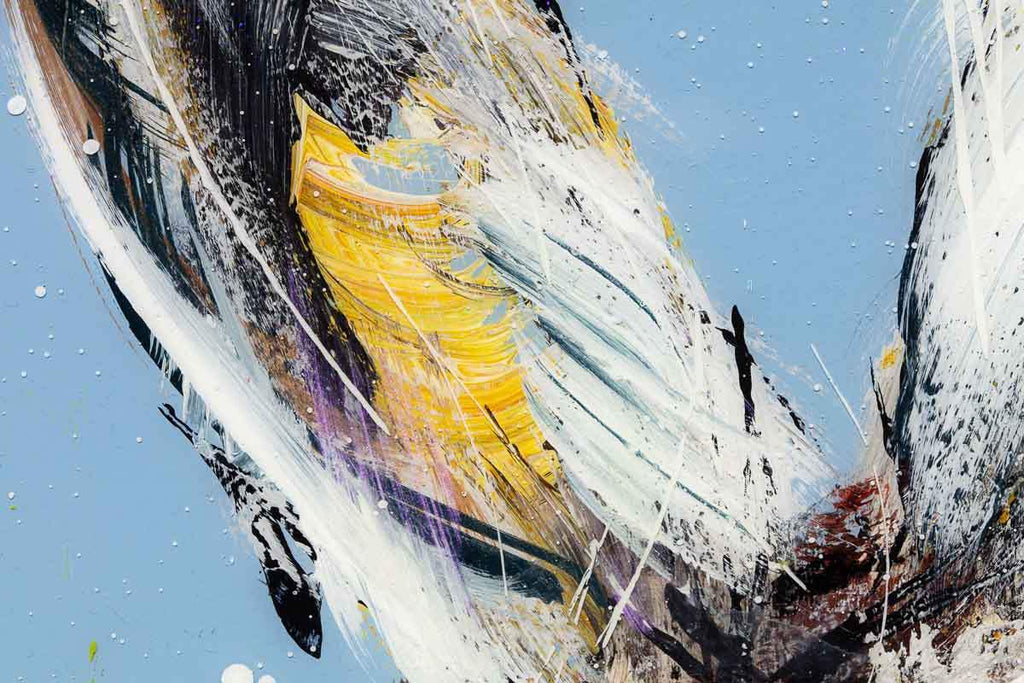 Bonded - Original - SOLD by artist Rozanne Bell - Wyecliffe Galleries