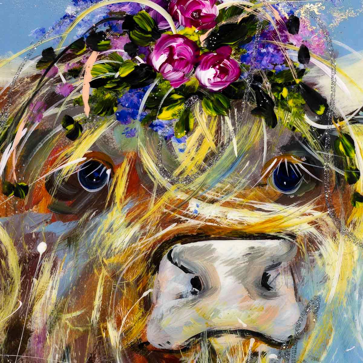 Bonnie - Original - SOLD by artist Rozanne Bell - Wyecliffe Galleries