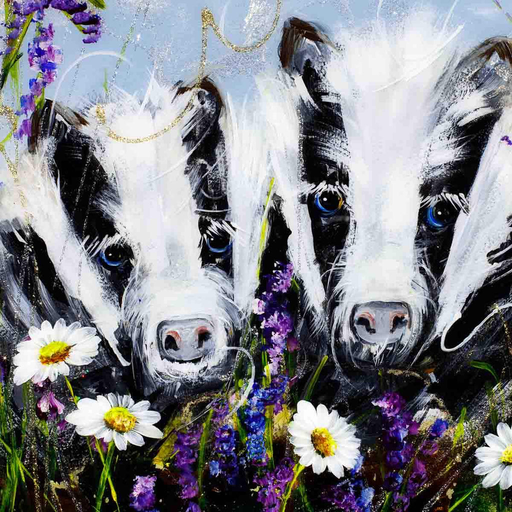 Bradley and Ben - Original SOLD by artist Rozanne Bell - Wyecliffe Galleries