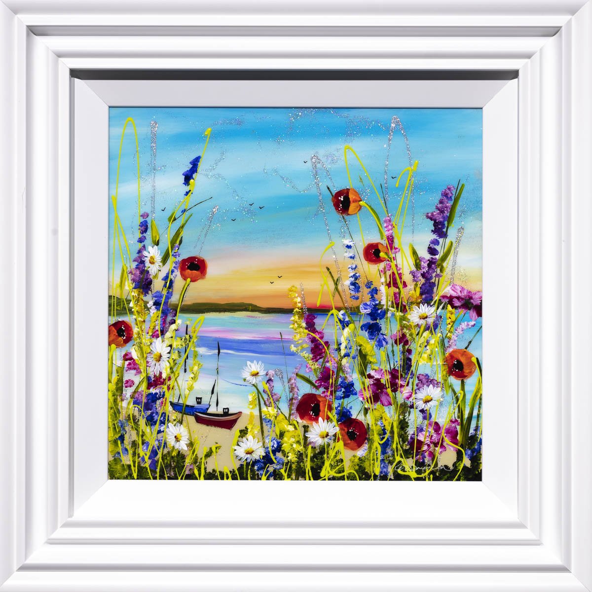 Bright and Beautiful  - Original Rozanne Bell Framed