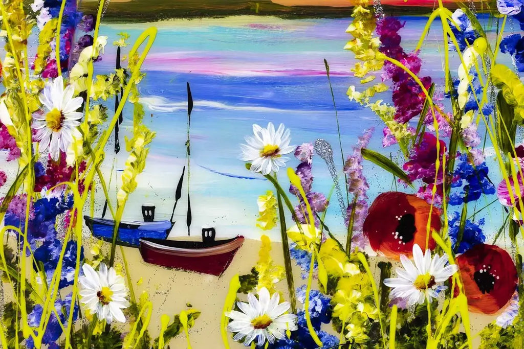 Bright and Beautiful - Original - SOLD by artist Rozanne Bell - Wyecliffe Galleries