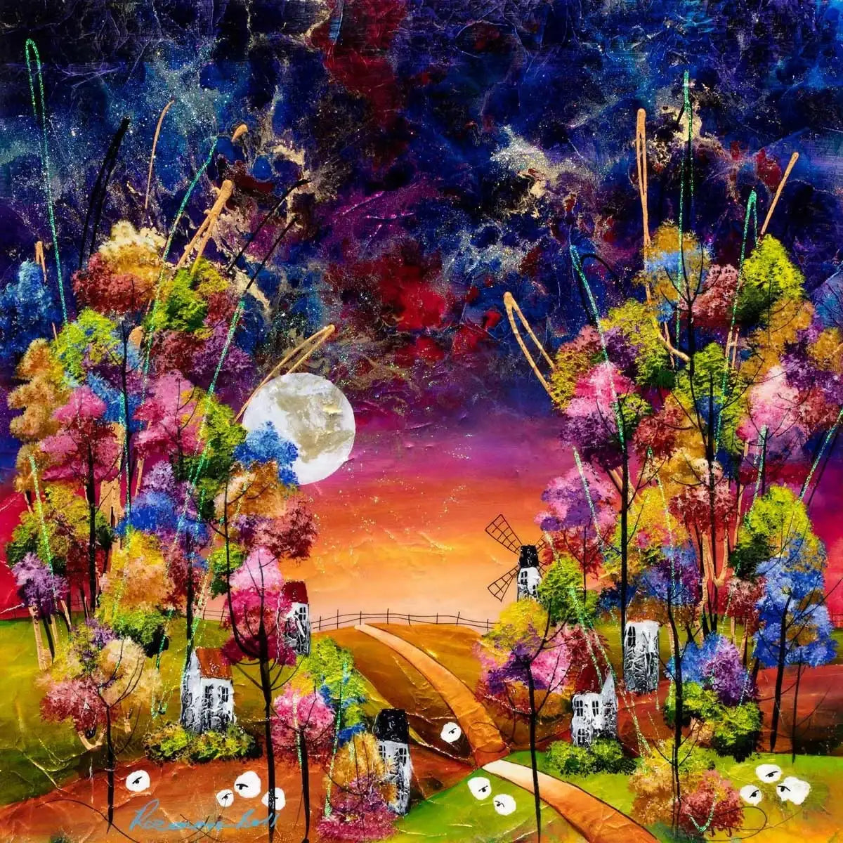 Bright As Day - Original - SOLD by artist Rozanne Bell - Wyecliffe Galleries