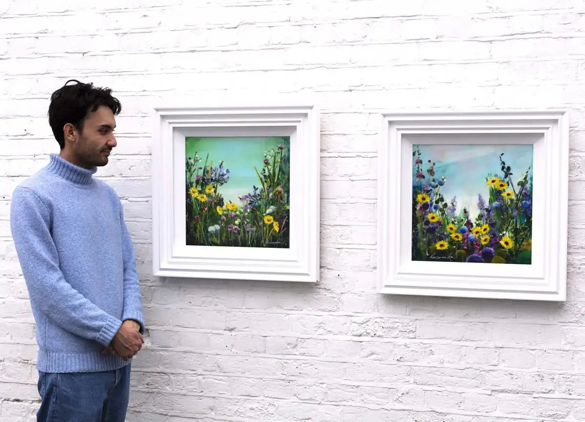 Bumble Bee Crazy - Original - SOLD by artist Rozanne Bell - Wyecliffe Galleries