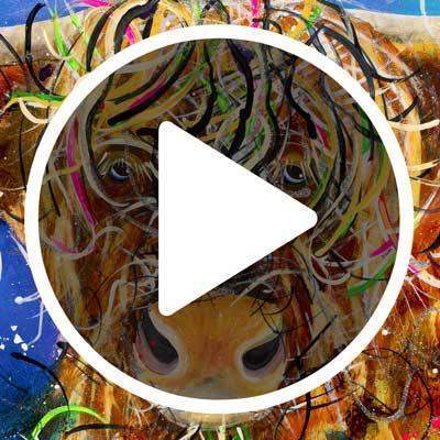 Burt - Original - SOLD by artist Rozanne Bell - Wyecliffe Galleries