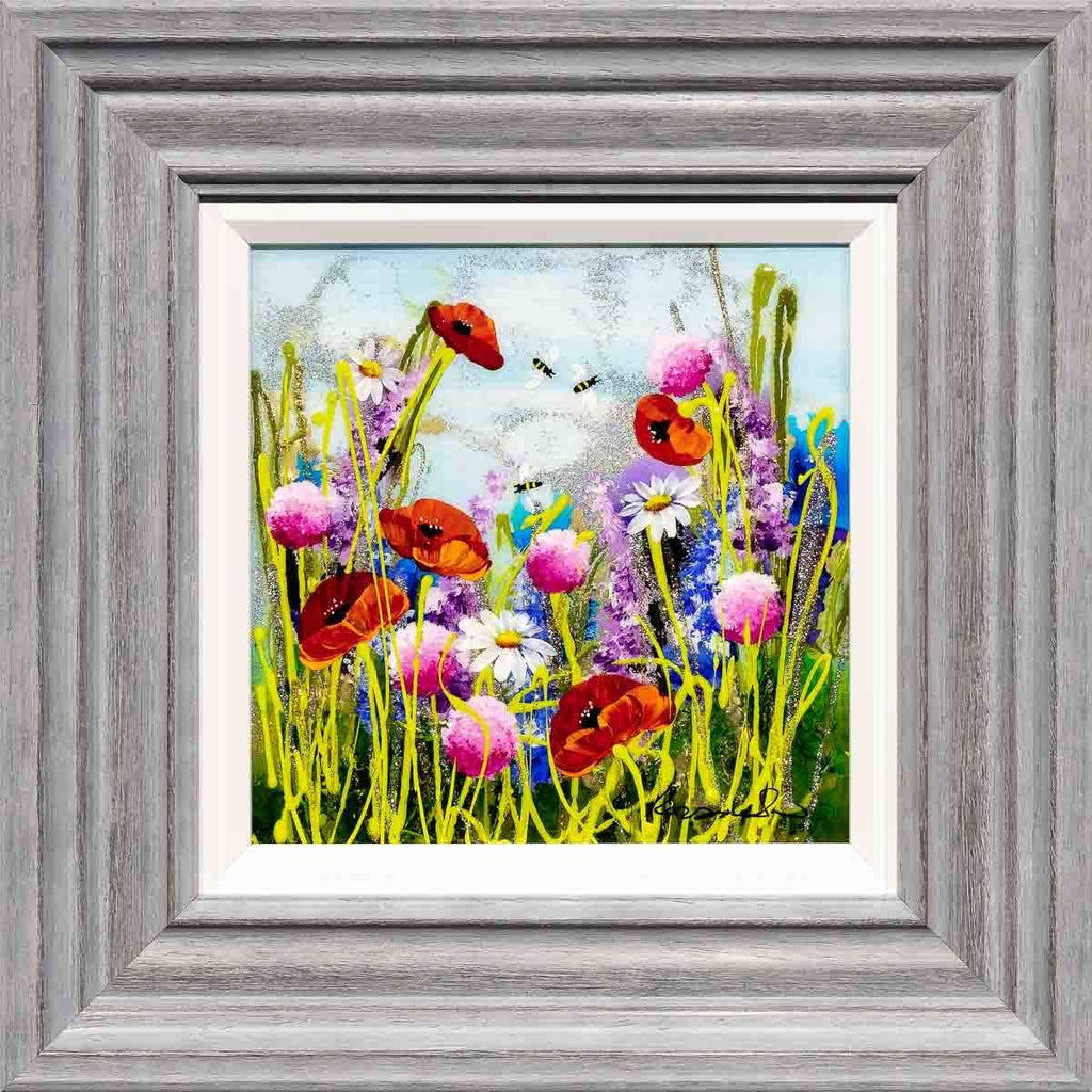 Busy Bees I - Original - SOLD by artist Rozanne Bell - Wyecliffe Galleries