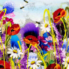 Summer Sparkles - Original - SOLD by artist Rozanne Bell - Wyecliffe Galleries