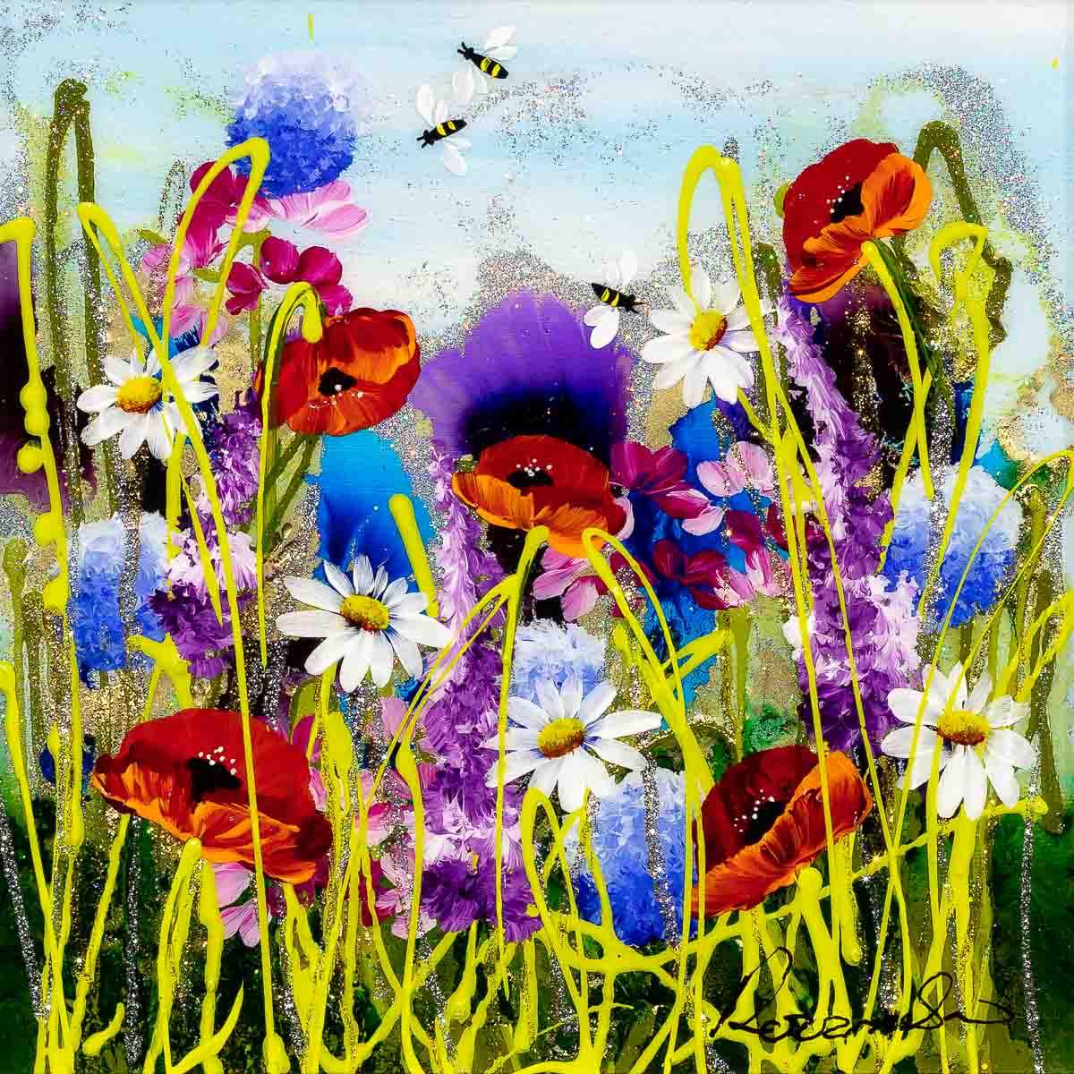 Summer Sparkles - Original - SOLD by artist Rozanne Bell - Wyecliffe Galleries