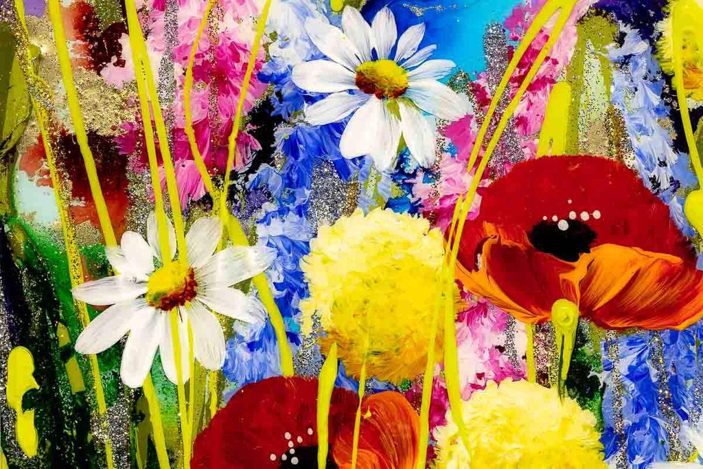 Busy Bees III - Original - SOLD by artist Rozanne Bell - Wyecliffe Galleries