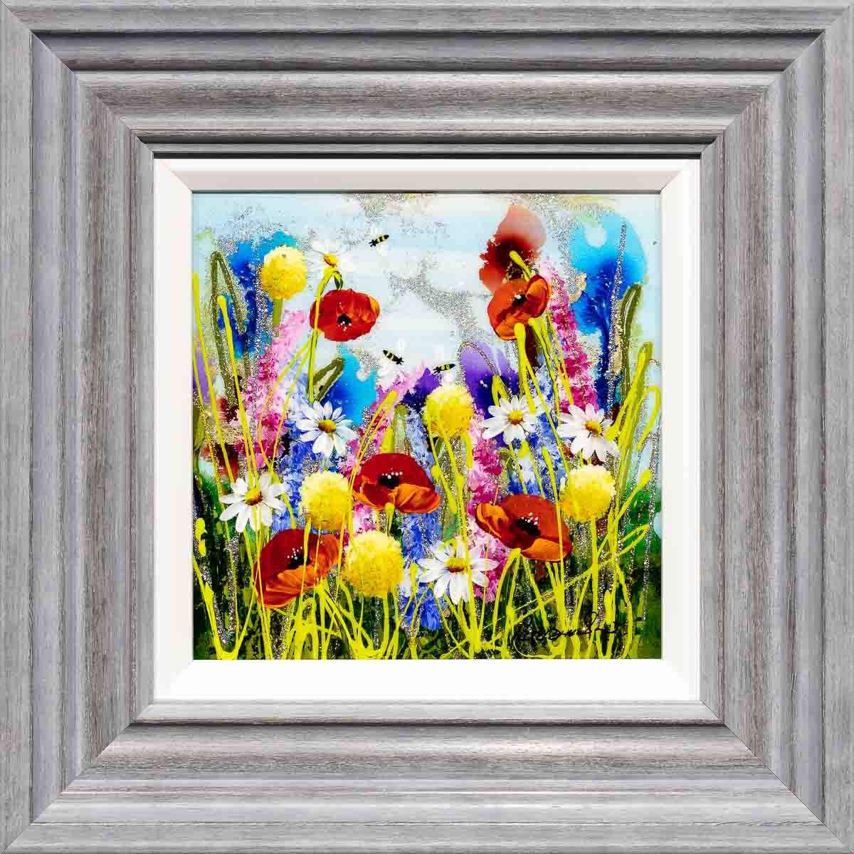 Busy Bees III - Original - SOLD by artist Rozanne Bell - Wyecliffe Galleries