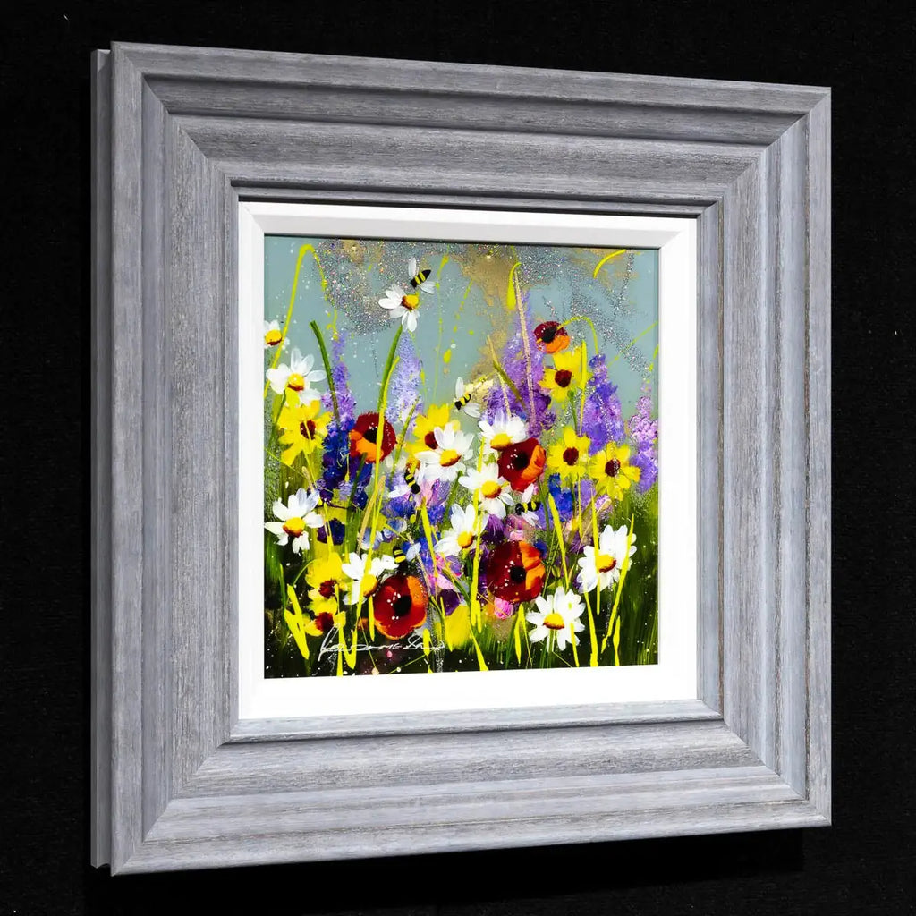 Buzzing Bee's - Original - SOLD by artist Rozanne Bell - Wyecliffe Galleries