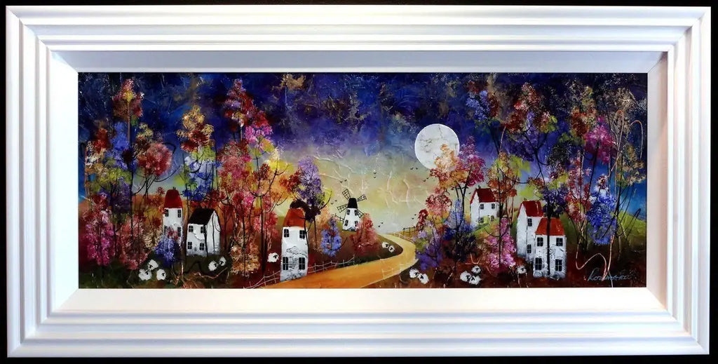 By Pale Moonlight - Original - SOLD by artist Rozanne Bell - Wyecliffe Galleries