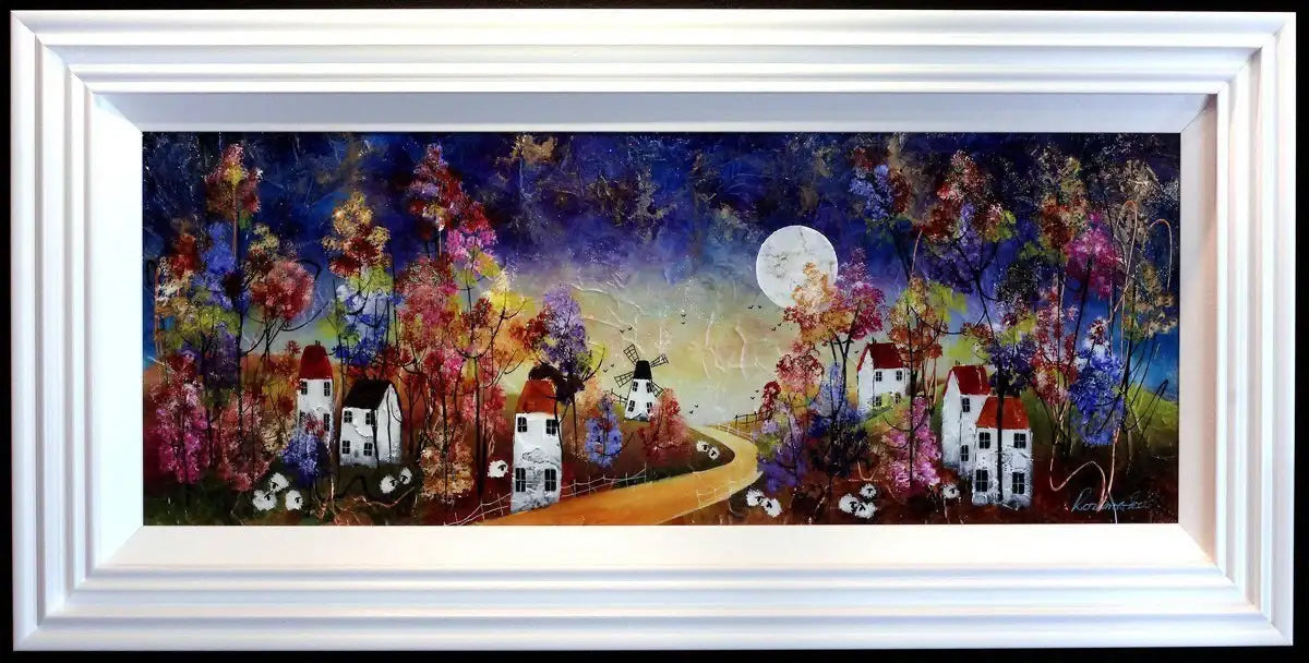By Pale Moonlight - Original - SOLD by artist Rozanne Bell - Wyecliffe Galleries