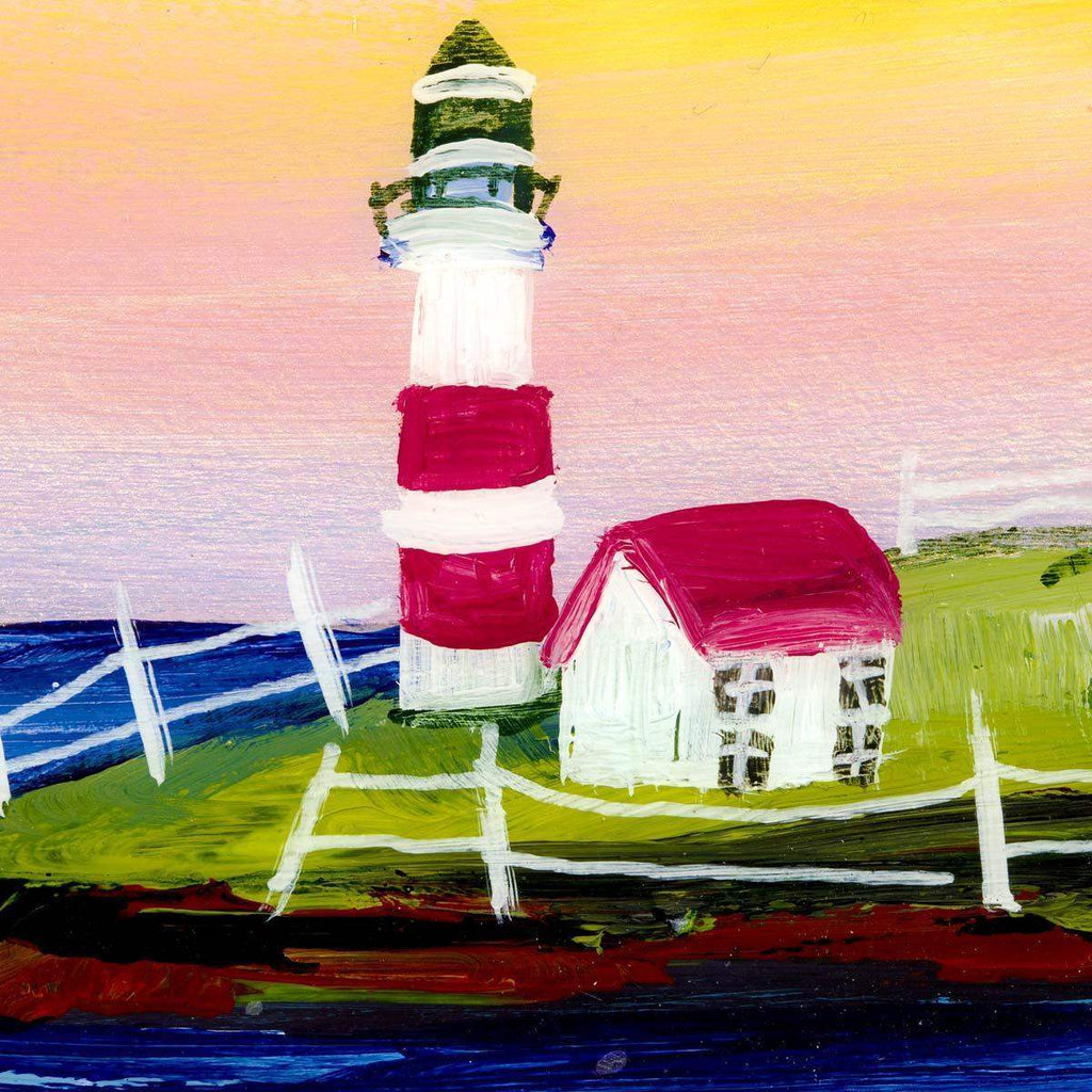 By The Lighthouse - Original - SOLD by artist Rozanne Bell - Wyecliffe Galleries