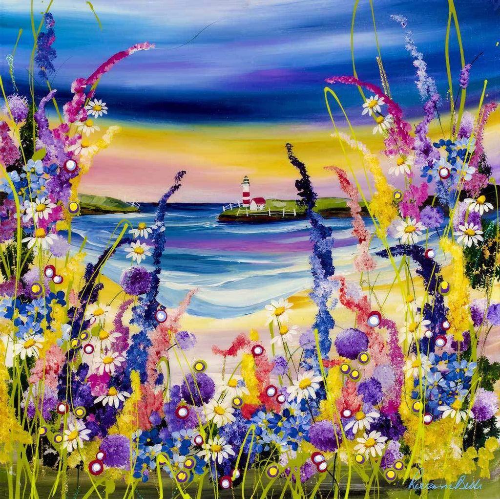 By The Lighthouse - Original - SOLD by artist Rozanne Bell - Wyecliffe Galleries