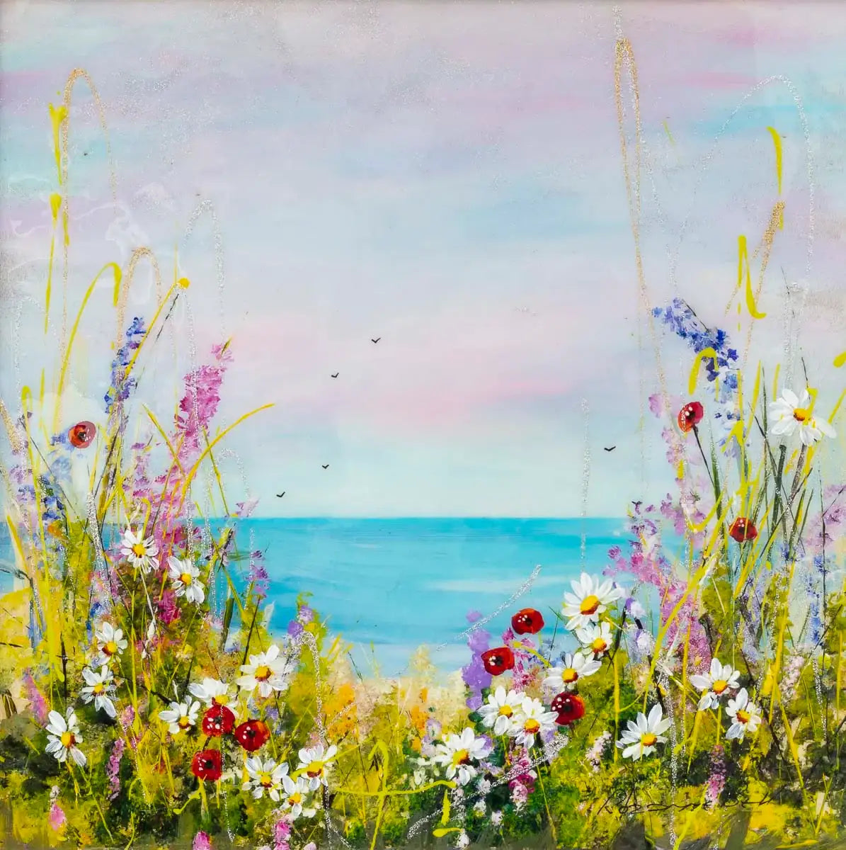 Calm of the Sea - Original - SOLD by artist Rozanne Bell - Wyecliffe Galleries