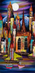 Calm Waters - SOLD by artist Rozanne Bell - Wyecliffe Galleries