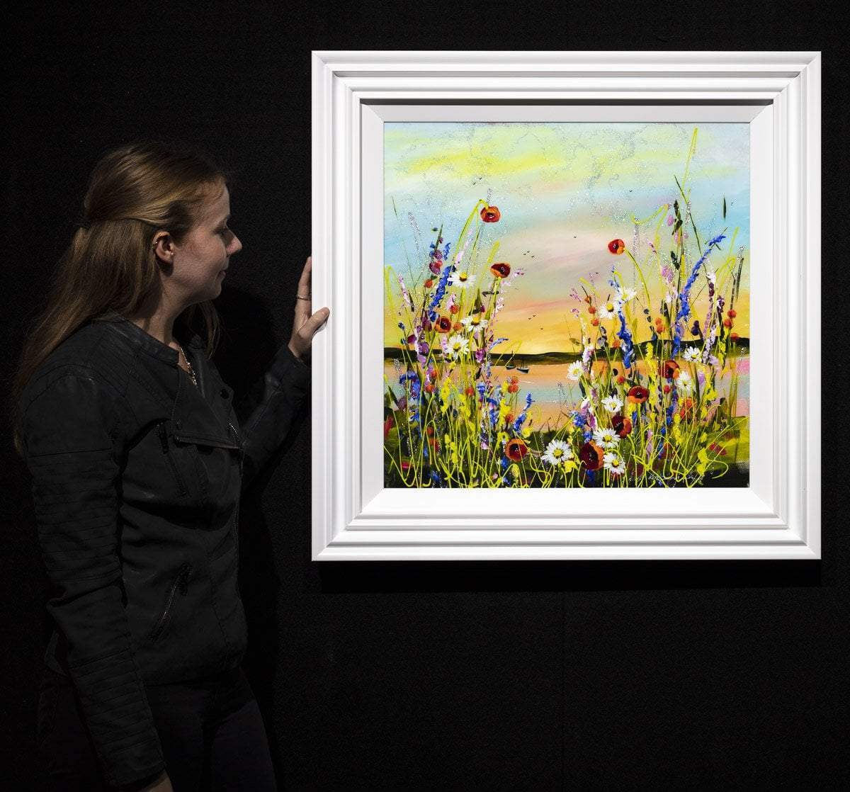 Calming Colours - Original - SOLD by artist Rozanne Bell - Wyecliffe Galleries