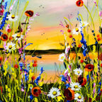 Calming Colours - Original - SOLD by artist Rozanne Bell - Wyecliffe Galleries