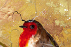 Cardinal Couple - Original - SOLD by artist Rozanne Bell - Wyecliffe Galleries