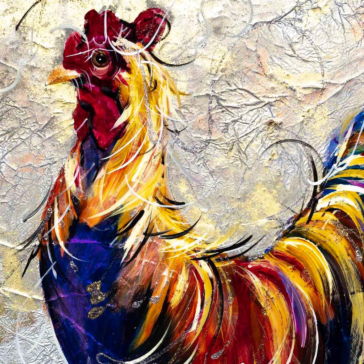 Carl - Original - SOLD by artist Rozanne Bell - Wyecliffe Galleries