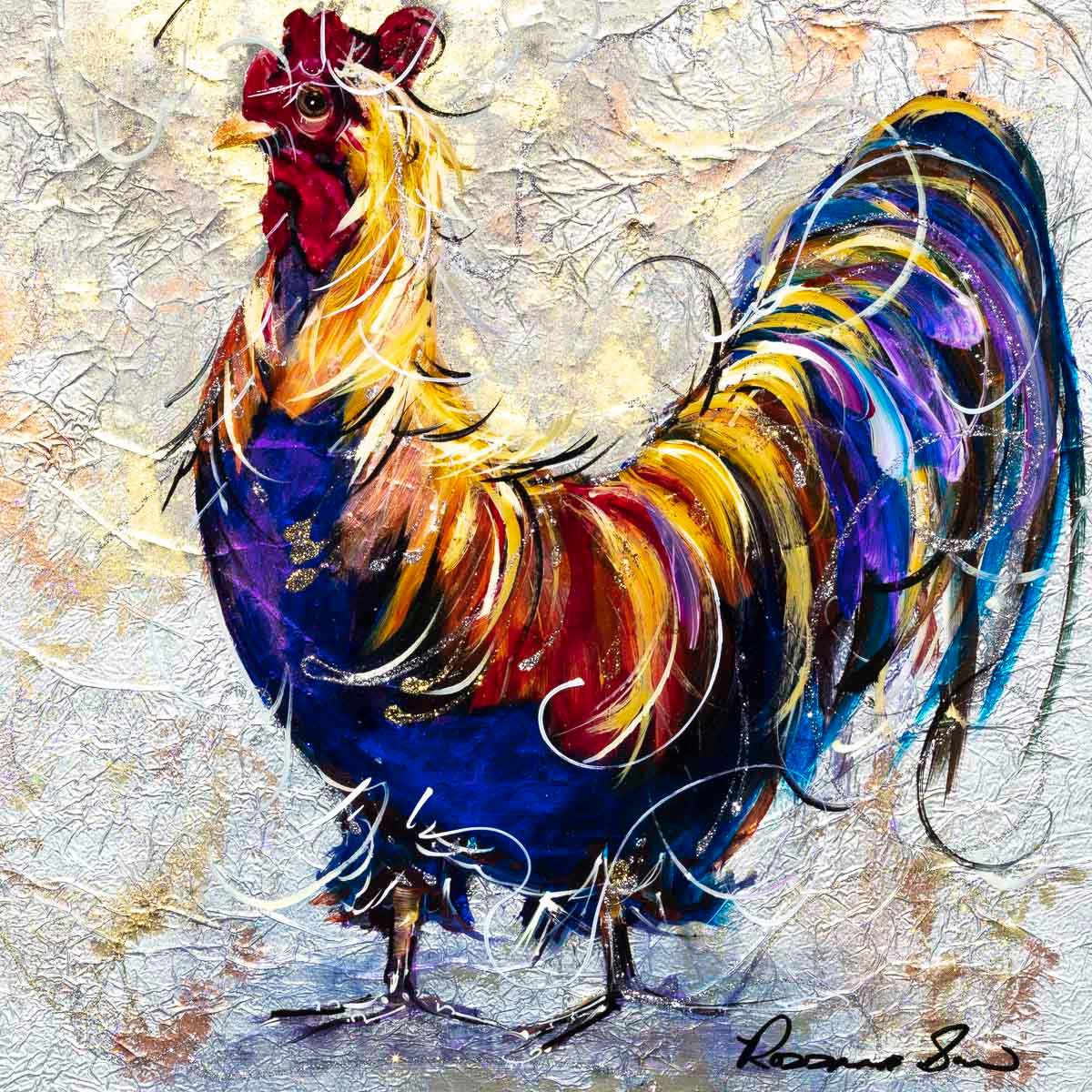 Carl - Original - SOLD by artist Rozanne Bell - Wyecliffe Galleries