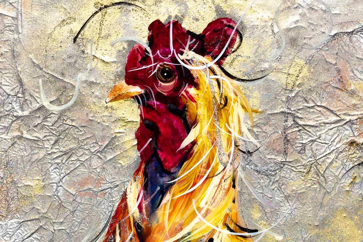 Carl - Original - SOLD by artist Rozanne Bell - Wyecliffe Galleries