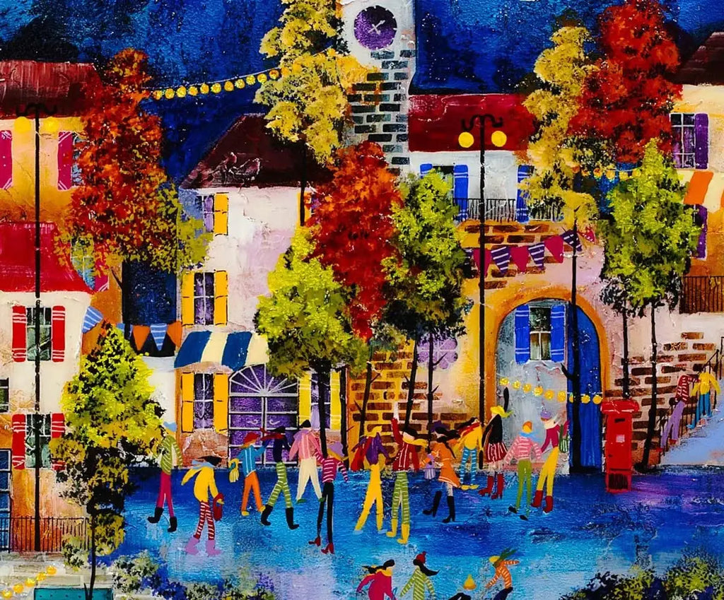 Carnivale - SOLD by artist Rozanne Bell - Wyecliffe Galleries