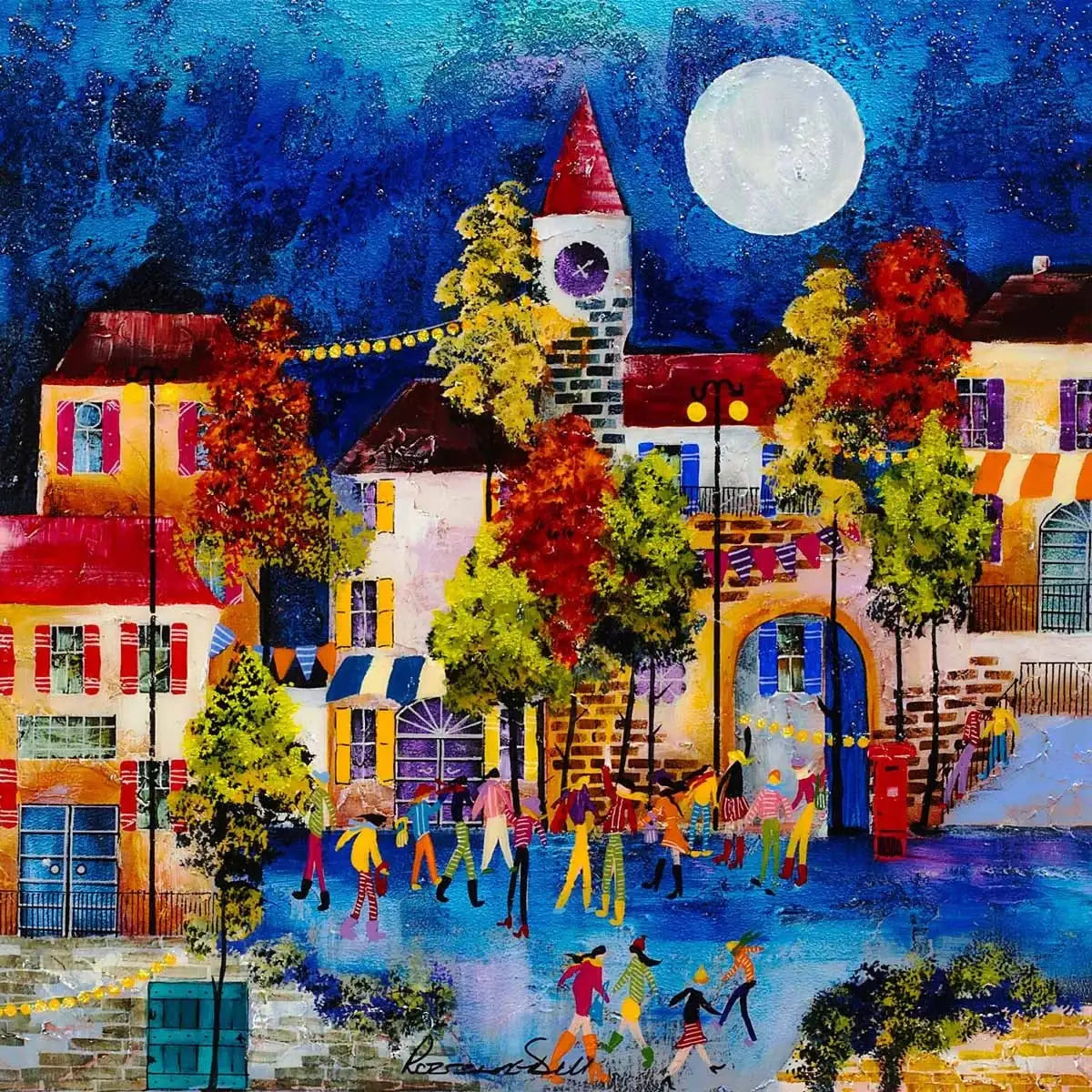 Carnivale - SOLD by artist Rozanne Bell - Wyecliffe Galleries