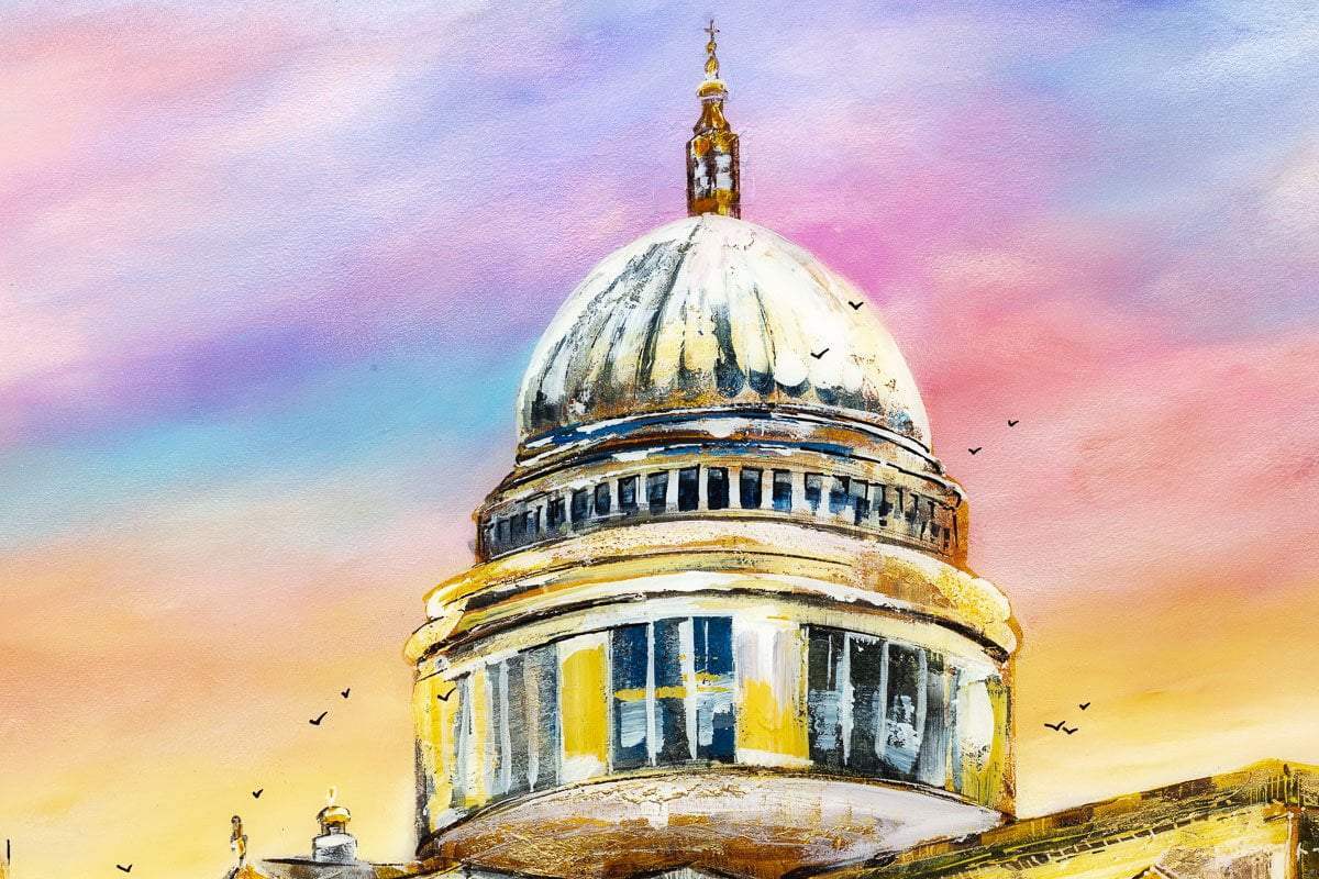Cathedral Sunset - Original by artist Rozanne Bell - Wyecliffe Galleries