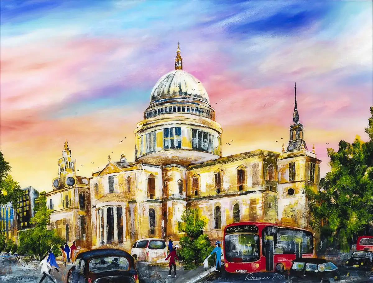 Cathedral Sunset - Original by artist Rozanne Bell - Wyecliffe Galleries
