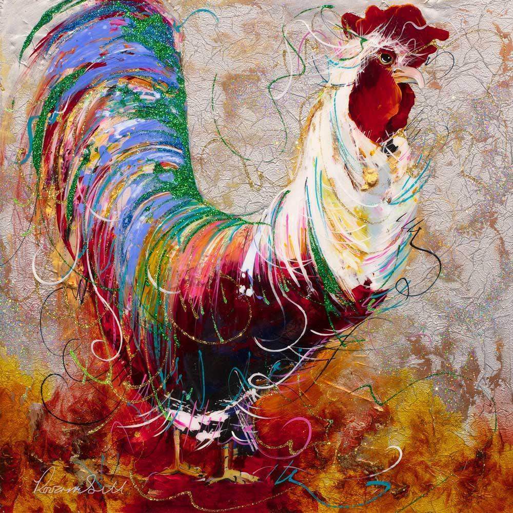 Charlie - Original - SOLD by artist Rozanne Bell - Wyecliffe Galleries