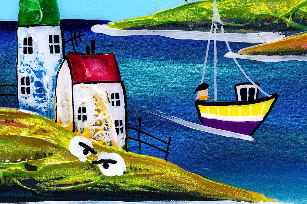 Childhood Memories I - Original - SOLD by artist Rozanne Bell - Wyecliffe Galleries